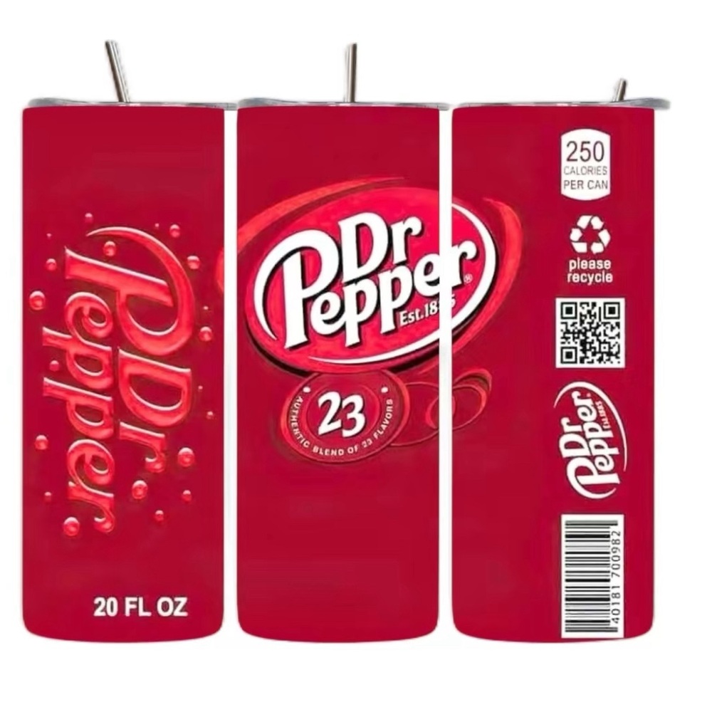 Handmade Dr. Pepper Tumbler. NWOT‎